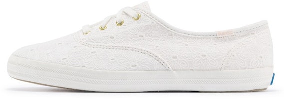 (Women) Keds Champion Eyelet 'White Canvas Low' WF59388 (Women) Keds Champion Eyelet 'White Canvas Low' WF59388