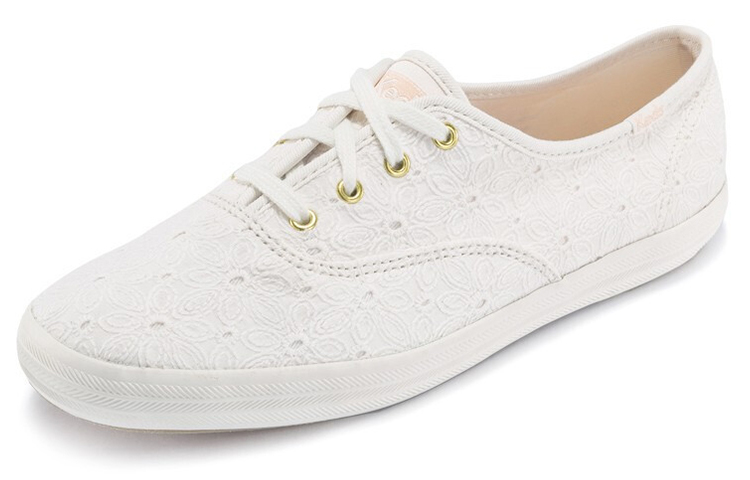 Order Keds Champion 眼孔 低筒帆布鞋 女款 白