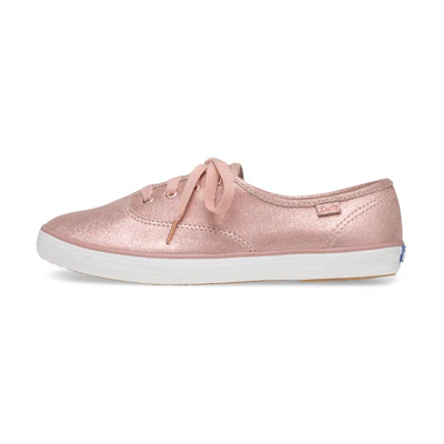 (W) Keds Champion Glitter Suede 'Rose Gold'