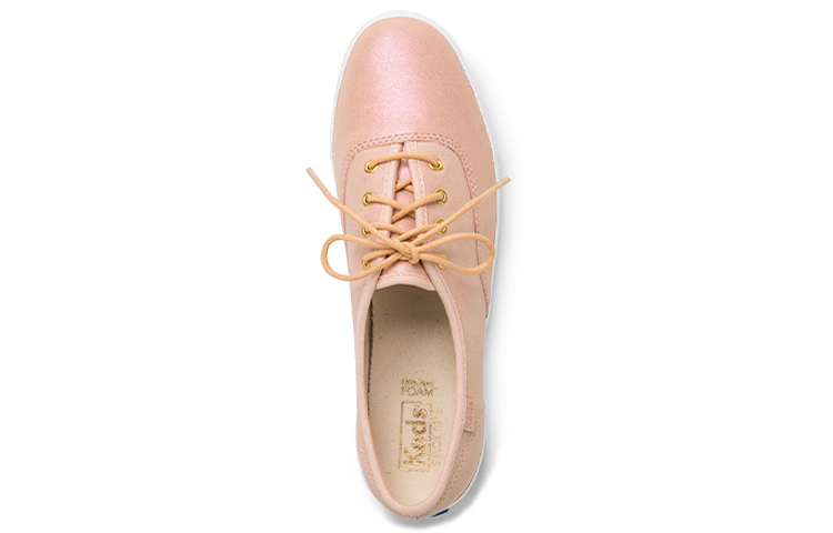 (W) Keds Champion Iridescent Leather 'Pink' 圖 3