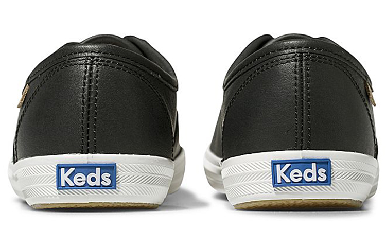 (W) Keds Champion Luxe Leather 'Black' 圖 3