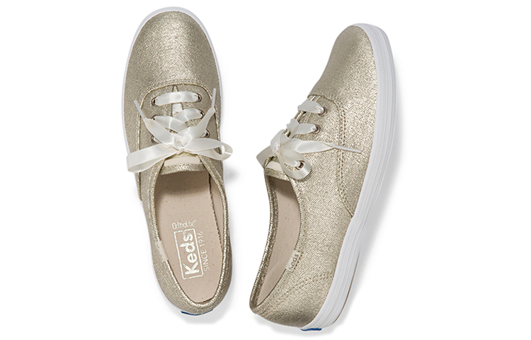 (W) Keds Champion Matte Brushed Metallic 'Gold' 圖 4