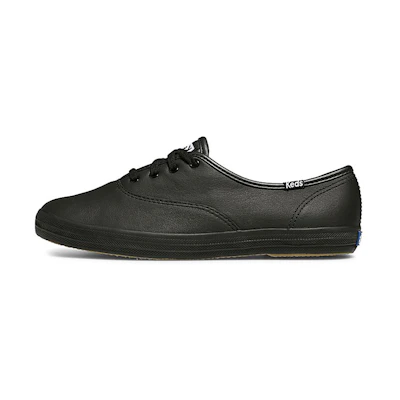 (W) Keds Champion Originals Leather 'Black'