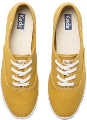 Keds 可機洗 Champion 採用有機棉 潮流百搭 低幫休閒板鞋 女款 黃 Order Keds 可機洗 Champion 採用有機棉 潮流百搭 低幫休閒板鞋 女款 黃