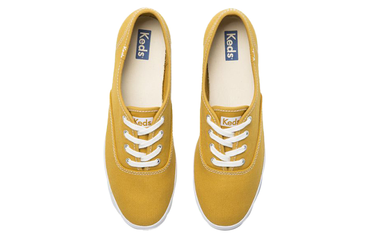 Order Keds 可機洗 Champion 採用有機棉 潮流百搭 低幫休閒板鞋 女款 黃