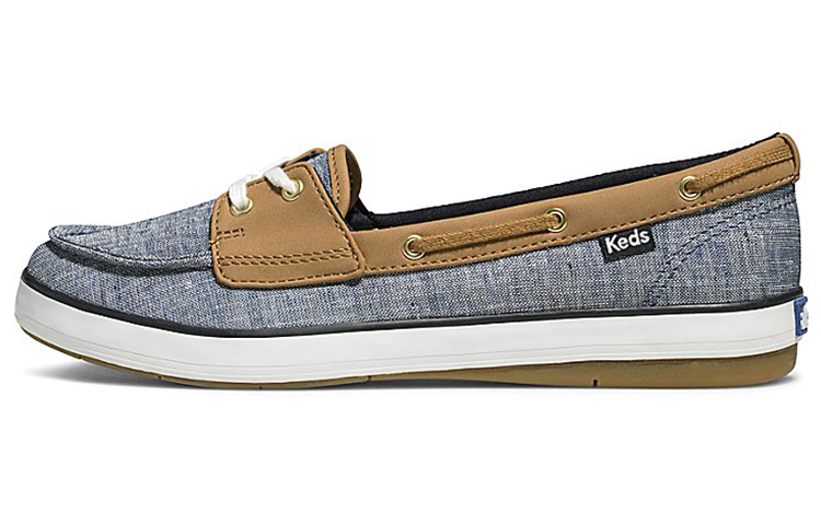 (Women) Keds Charter Airy Chambray 'Slip-On Blue' WF61898