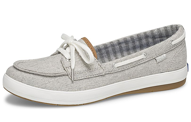 (W) Keds Charter Chambray 'Grey Slip-On'