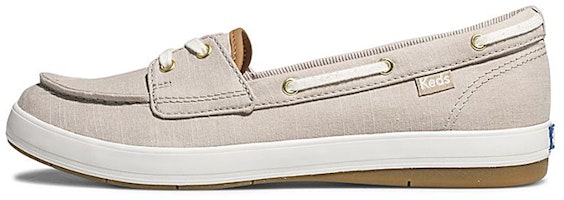 (Women) Keds Charter Chambray Slip-On 'Light Brown' WF62726 (Women) Keds Charter Chambray Slip-On 'Light Brown' WF62726