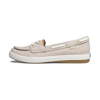 (W) Keds Charter Chambray Slip-On 'Light Brown'