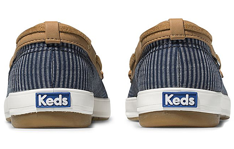 Lookbook (W) Keds Charter Stripe 'Deep Blue Slip-On' Sepatu Tanpa Tali WF61903