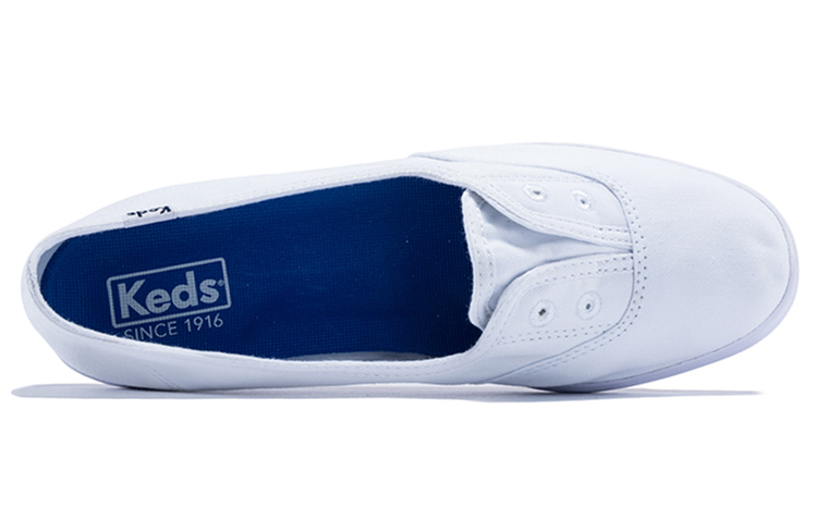 Lookbook Keds Chillax Mini 帆布懶人鞋 女款 白