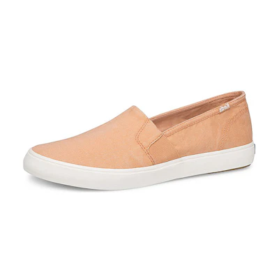(W) Keds Clipper Washed Solids 'Orange Slip-On'