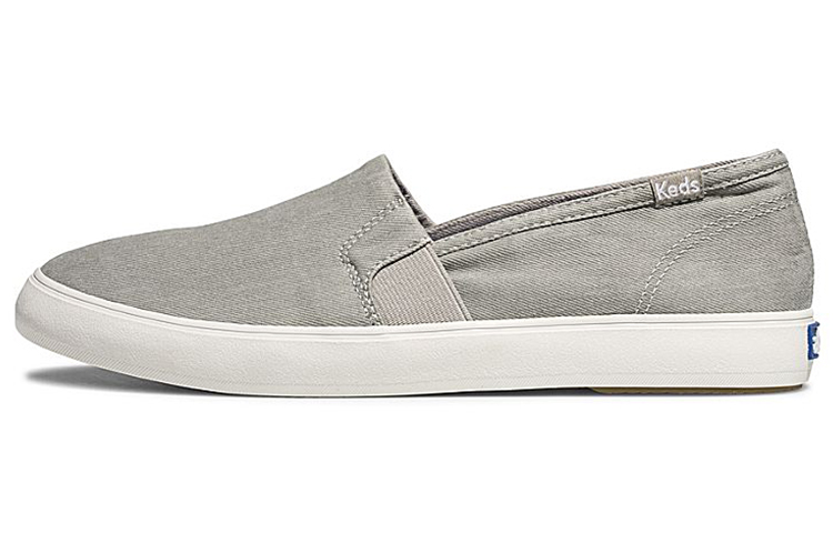 (Women) Keds Clipper Washed Solids 'Slip-On Grey' WF60852
