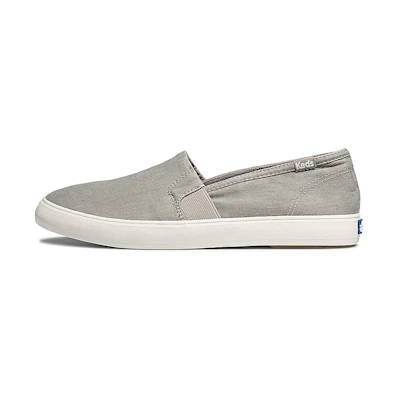 (W) Keds Clipper Washed Solids 'Slip-On Grey'