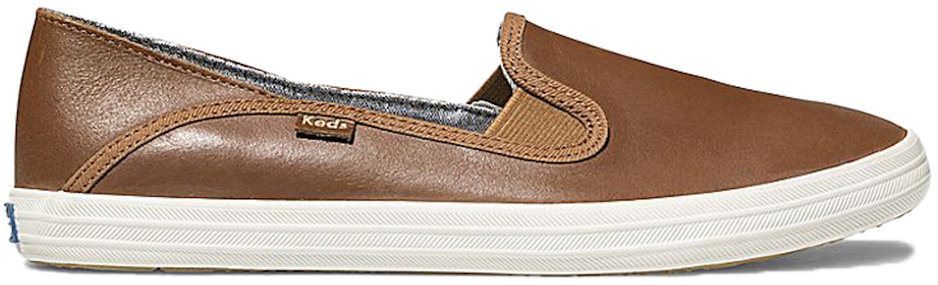 (Women) Keds Crashback Leather 'Brown Slip-On' WH57259 Order (Women) Keds Crashback Leather 'Brown Slip-On' WH57259