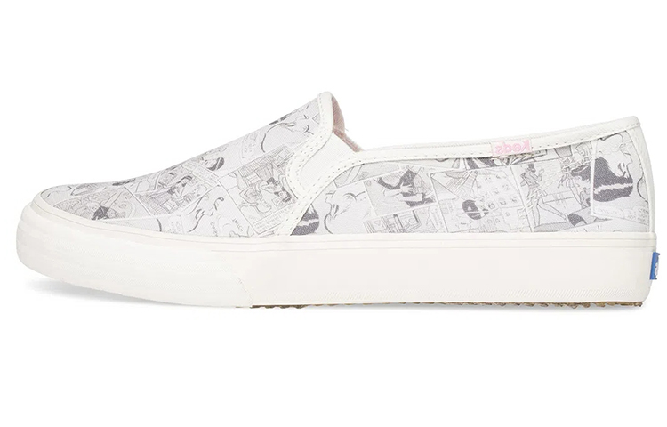 (Women) Keds Double Decker 'Betty Slip-On White Black' WF60291