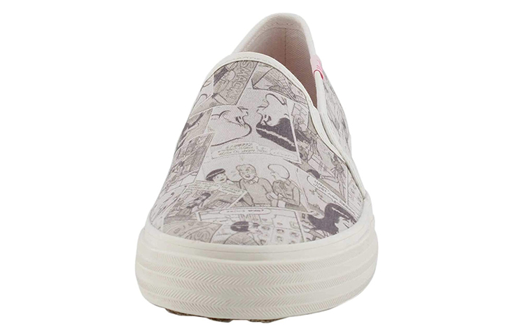 Shop (Women) Keds Double Decker 'Betty Slip-On White Black' WF60291