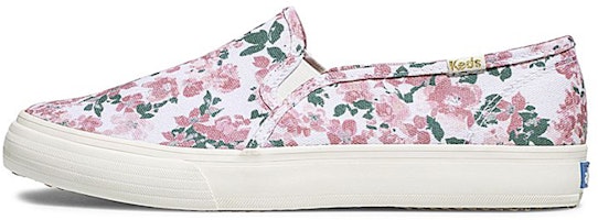 (Women) Keds Double Decker 'Floral Pink Slip-On' WF64113 (Women) Keds Double Decker 'Floral Pink Slip-On' WF64113