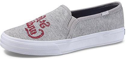 (Women) Keds Double Decker 'Grey Red' WF57098 (Women) Keds Double Decker 'Grey Red' WF57098
