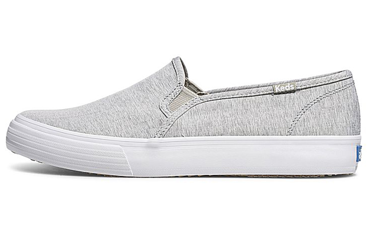 (Women) Keds Double Decker 'Heathered Light Grey Slip-On' WF63004