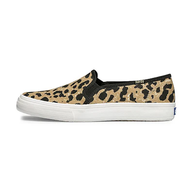 (W) Keds Double Decker 'Leopard'