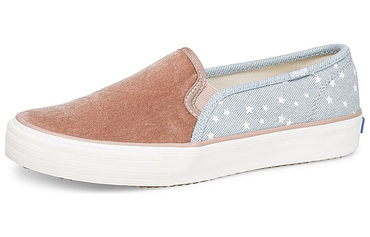 (Women) Keds Double Decker 'Velvet/Denim Blue Red' WF60430