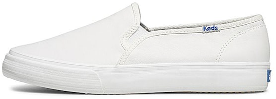 (Women) Keds Double Decker 'White Slip-On' WH59799 (Women) Keds Double Decker 'White Slip-On' WH59799