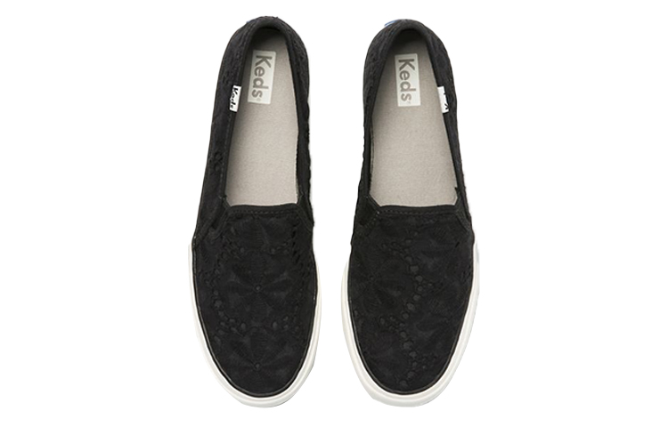 (W) Keds Double Decker Eyelet 'Black Slip-On' 圖 2