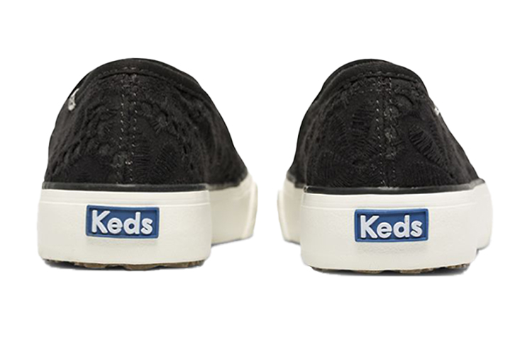 (W) Keds Double Decker Eyelet 'Black Slip-On' 圖 3