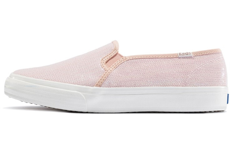 (Women) Keds Double Decker Mini Sequin 'Light Pink Slip-On' WF59589