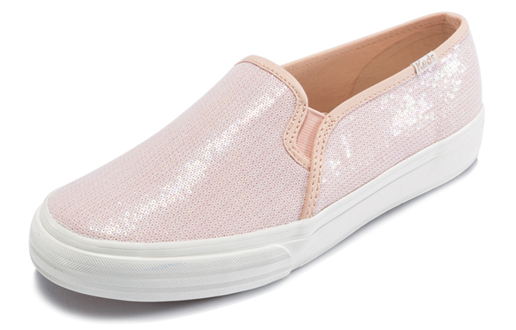 Order (W) Keds Double Decker Mini Pailletten ''Hellrosa Slip-On'' WF59589
