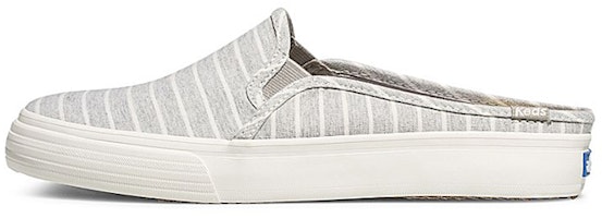 (Women) Keds Double Decker Mule 'Chambray Stripe Grey' WF62933 (Women) Keds Double Decker Mule 'Chambray Stripe Grey' WF62933