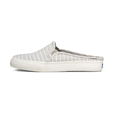 (W) Keds Double Decker Mule 'Chambray Stripe Grey'