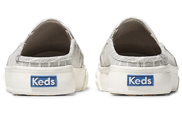 Lookbook (Women) Keds Double Decker Mule 'Chambray Stripe Grey' WF62933