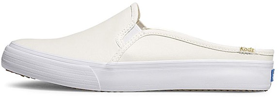 (Women) Keds Double Decker Mule Leather 'Cream' WH62514 (Women) Keds Double Decker Mule Leather 'Cream' WH62514
