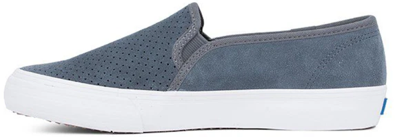 (Women) Keds Double Decker Perf 'Blue Slip-On' WH59248 (Women) Keds Double Decker Perf 'Blue Slip-On' WH59248