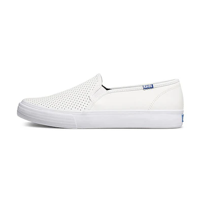 (W) Keds Double Decker Perf 'White Slip-On'