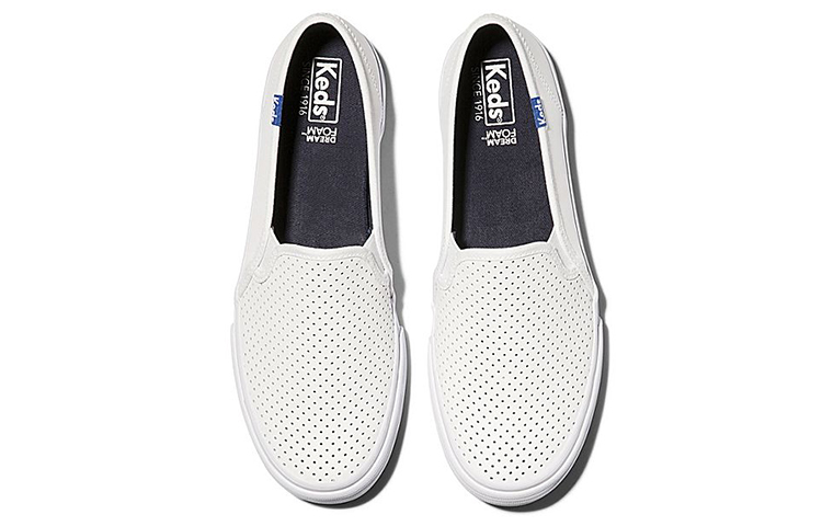 (W) Keds Double Decker Perf 'White Slip-On' 圖 2