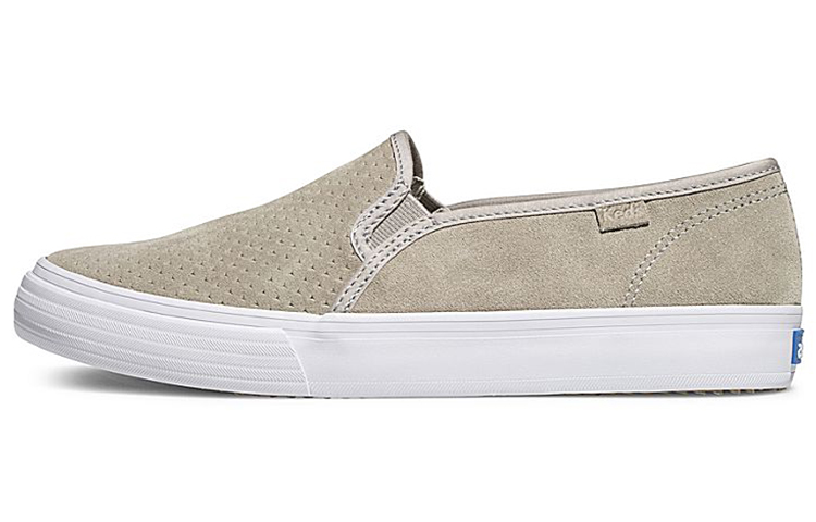 (Women) Keds Double Decker Perf Suede 'Grey Slip-On' WH62525