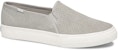 (Women) Keds Double Decker Perf Suede 'Grey Slip-On' WH60960