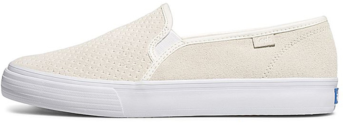 (Women) Keds Double Decker Perf Suede 'Milk White Slip-On' WH62523 Buy (Women) Keds Double Decker Perf Suede 'Milk White Slip-On' WH62523