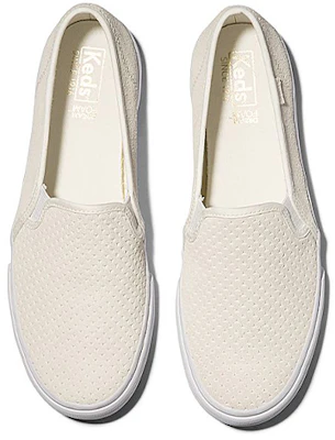 (W) Keds Double Decker Perf Suede ''Slip-On Blanc Lait'' WH62523 Order (W) Keds Double Decker Perf Suede ''Slip-On Blanc Lait'' WH62523