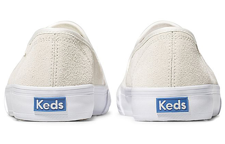 Lookbook Keds 雙層厚底麂皮穿洞 女款米白色便鞋