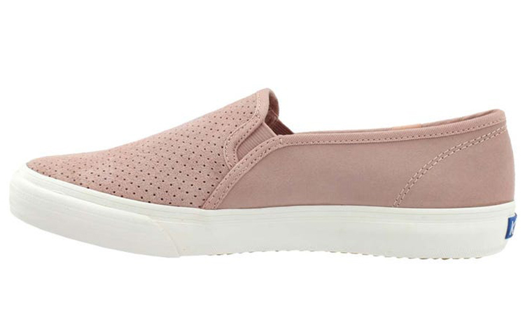 (W) Keds Double Decker Perf Suede 'Nude Pink'