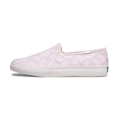 (W) Keds Double Decker Retro Daisy 'Pink Slip-On'