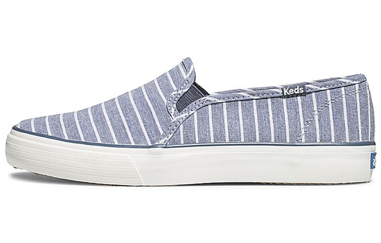 (Women) Keds Double Decker Slip-On 'Breton Stripe Blue' WF62926