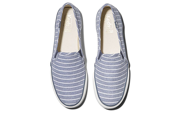 Order (Women) Keds Double Decker Slip-On 'Breton Stripe Blue' WF62926