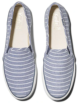 (Women) Keds Double Decker Slip-On 'Breton Stripe Blue' WF62926 Order (Women) Keds Double Decker Slip-On 'Breton Stripe Blue' WF62926