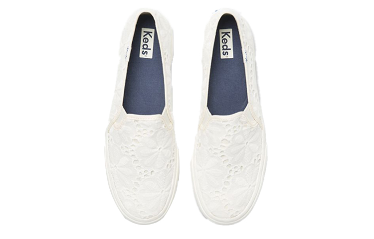 Order (W) Keds Double Decker Slip-On ''Eyelet Weiß'' WF65001