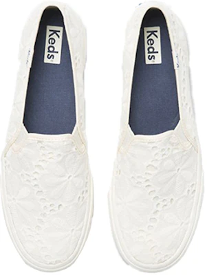 (W) Keds Double Decker Slip-On ''Eyelet Weiß'' WF65001 Order (W) Keds Double Decker Slip-On ''Eyelet Weiß'' WF65001